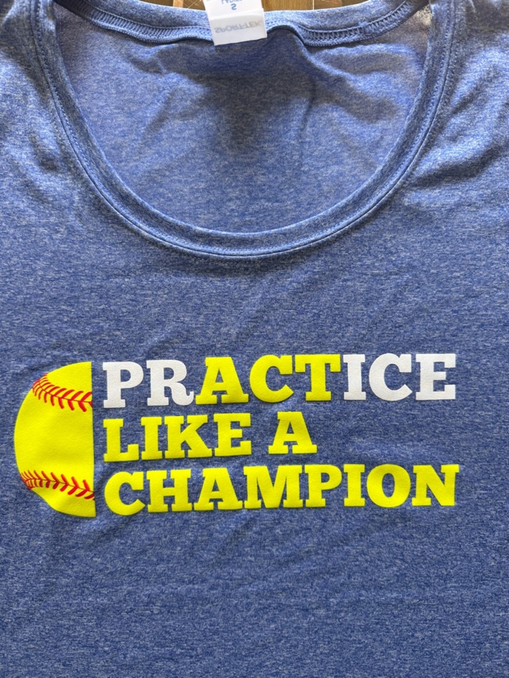 Bundle of 2 - $12each Small DriFit Blue Short Sleeve Yellow/White Softball